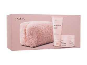 Pupa Teddyland sprchový gel Teddyland Rice Milk & Sugar Shower Gel 200 ml + tělové máslo Teddyland Rice Milk & Sugar Body Butter 150 ml + kosmetická taštička