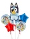 Sada fóliových balonků Bluey 5 ks