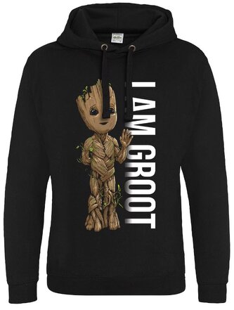 Pánská mikina Marvel|Guardians Of The Galaxy|Strážci galaxie: I Am Groot Profile (L) černá bavlna