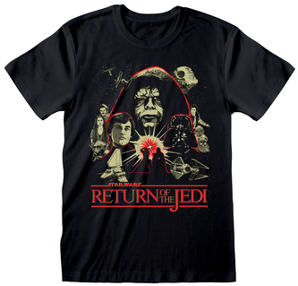 Pánské tričko Star Wars|Hvězdné války: Střih (M) černá bavlna