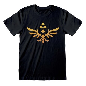 Pánské tričko Nintendo|Legend Of Zelda: Hyrule Kingdom Logo (L) černá bavlna