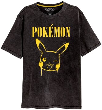 Pánské tričko Pokémon: Pikachu (2XL) černá bavlna