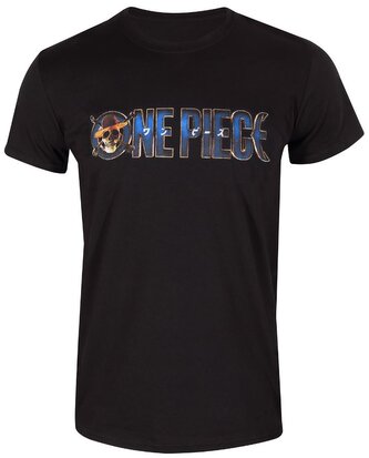 Pánské tričko One Piece: Logo (L) černá bavlna