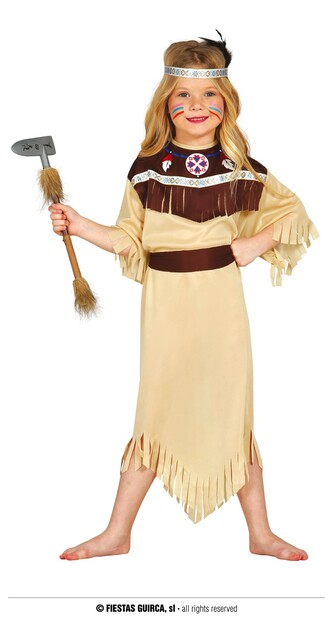 Cherokee indiánka dětský kostým 5-6 let