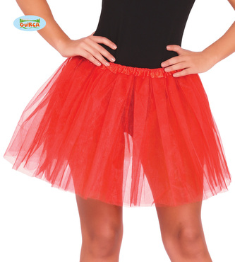 Dámská tylová sukně Tutu červená 40 cm