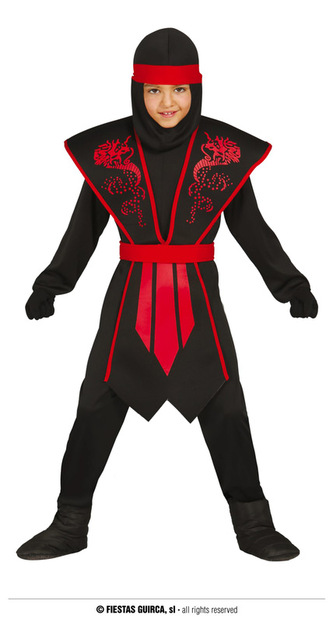 CHILD NINJA SHADOW, SIZE 10-12 YEARS 7-9 let