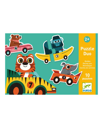 DJECO Duo puzzle Závodní auta