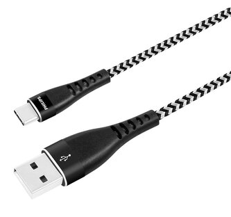 Kabel nabíjecí Philips DLC3104A/00, USB-A to USB-C, černý, 1,2m