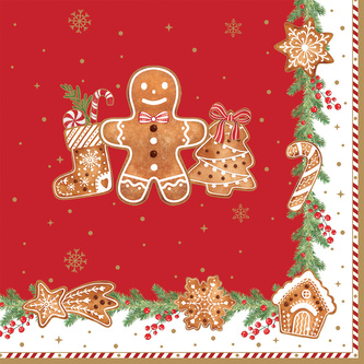 Papírový ubrousek Fancy Gingerbread