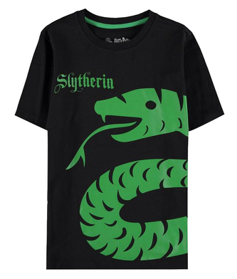 Dětské tričko Harry Potter: Slytherin (134-140 cm) černá bavlna