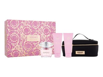 Versace Bright Crystal toaletní voda 90 ml + tělové mléko 100 ml + sprchový gel 100 ml + kosmetická taštička