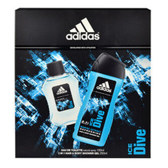 Adidas Ice Dive Dárková sada Toaletní voda 100 ml a sprchový gel Ice Dive 250 ml