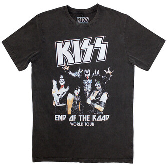Tričko KISS - End Of The Road World Tour Stone Wash, L