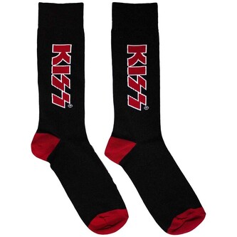 Ponožky KISS - Red Logo, 39 - 45