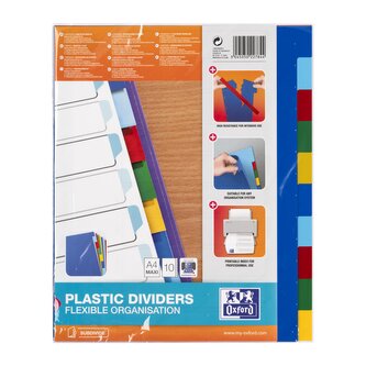 Rozřaďovač Oxford A4/10 barev Maxi