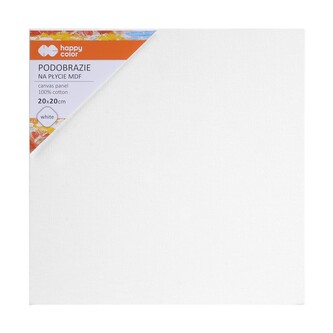 Malířské plátno Happy Color 20x20 cm MDF 4 mm - bílé
