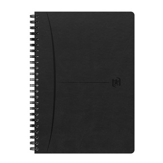 Blok spirálový Oxford Signature A5/80 listů, čtvereček, černý