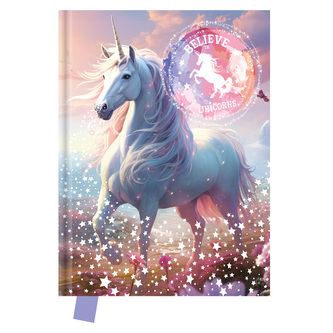 Památník JUNIOR S7 14x18 cm, 80 list. čistý - Unicorn