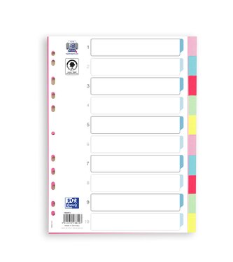 Rozřaďovač Oxford A4/10 pastelových barev Rozřaďovač Oxford A4/10 pastelových barev