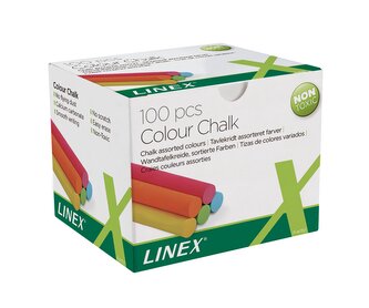 Křídy školní kulaté LINEX, barevné