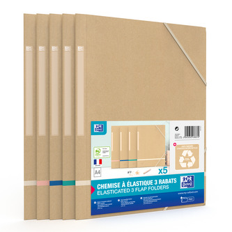 Desky s gumou Oxford Touareg A4/5 kusů, mix