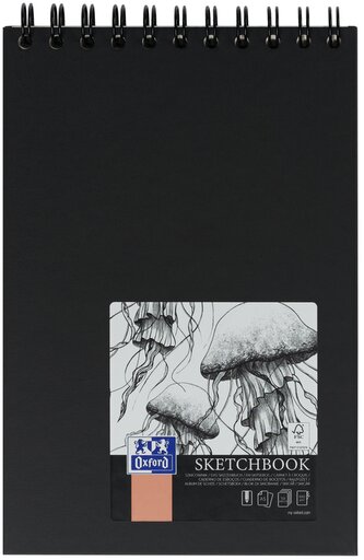 Blok spirálový kreslicí Oxford A5/50 listů.