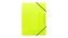 Teczka z gumką A4 PP neon żółta