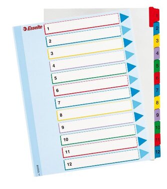 Rozřazovače A4, Mylar MAXI ,1-10