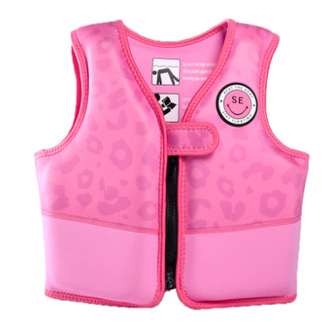 Plávacia vesta pre deti Leopard ružový 3-5 rokov