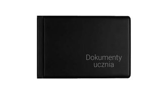 Okładka na dokumenty ucznia małe czarna