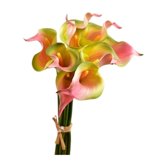 Umělá kytice Kala 35 cm, tmavě růžová