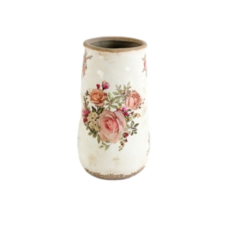 Keramický květináč/váza Roses 15x27 cm