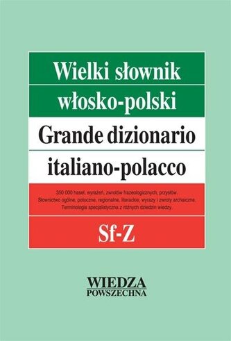 Wielki słownik włosko-polski T.4 Sf-Z