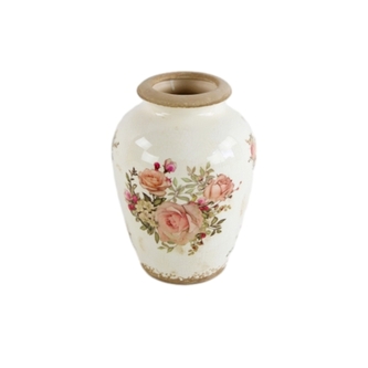 Keramická váza Roses 18x25 cm
