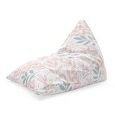 Sedací vak Triangl Růžové a modré lístky: 120 x 100 x 100 cm