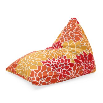 Sedací vak Triangl Barevné květiny: 120 x 100 x 100 cm