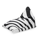 Sedací vak Triangl Vzor zebry: 120 x 100 x 100 cm