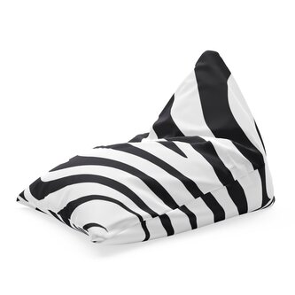 Sedací vak Triangl Vzor zebry: 120 x 100 x 100 cm