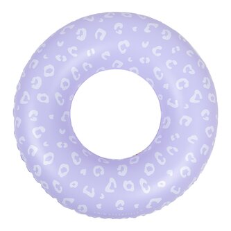 Nafukovacie koleso Leopard fialový 90 cm