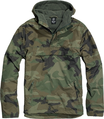 Bunda Brandit Windbreaker - woodland, XL