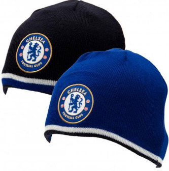 Oboustranná pletená zimní čepice: FC Chelsea (univerzální)