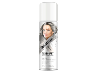 Dočasný barevný sprej na vlasy 125ml Stříbrný
