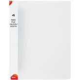 Kroužkový pořadač PP A4, 4 kroužky, červená