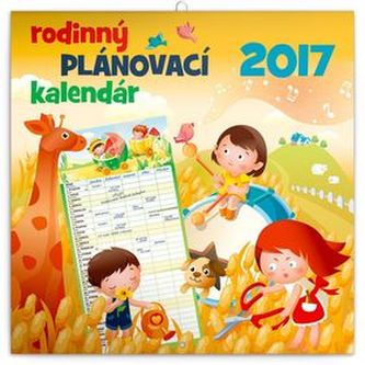 Rodinný plánovací - nástenný kalendár 2017