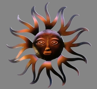 Slunce hnědoměděné větší 45 cm