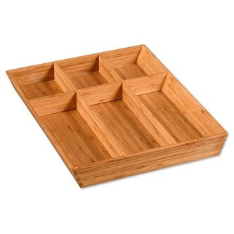 Příborník, 6 přihrádek, 35 x 43 x 5 cm, bambus KESPER 58088