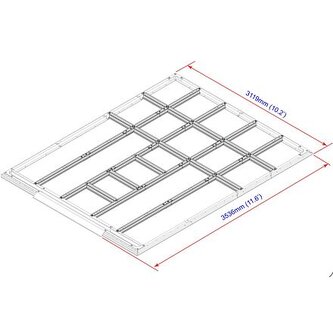 Podlahové profily pro domky 11,6 m2 Duramax 57222 Podlahové profily pro domky 11,6 m2 Duramax 57222