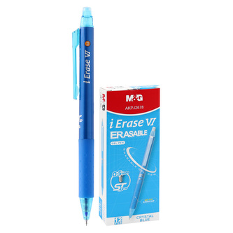 Gelový/gumový váleček M&G iErase VI 0,5 mm - modrý inkoust