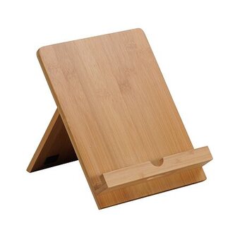 Stojan na tablet nebo kuchařku, 18 x 23 x 19,2 cm, bambus KESPER 58016