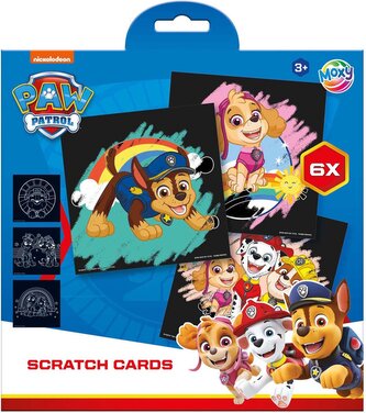 Škrabací obrázky, 6 ks - Tlapková patrola, Paw patrol